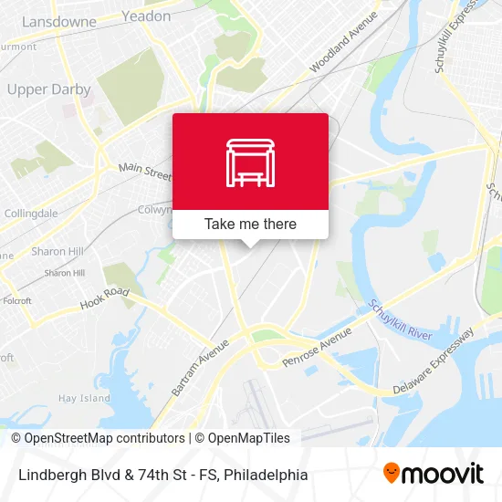 Lindbergh Blvd & 74th St - FS map