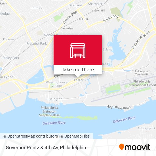 Governor Printz & 4th Av map