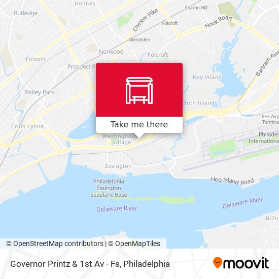 Governor Printz & 1st Av - Fs map