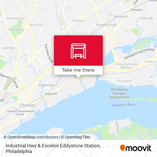 Mapa de Industrial Hwy & Excelon Eddystone Station