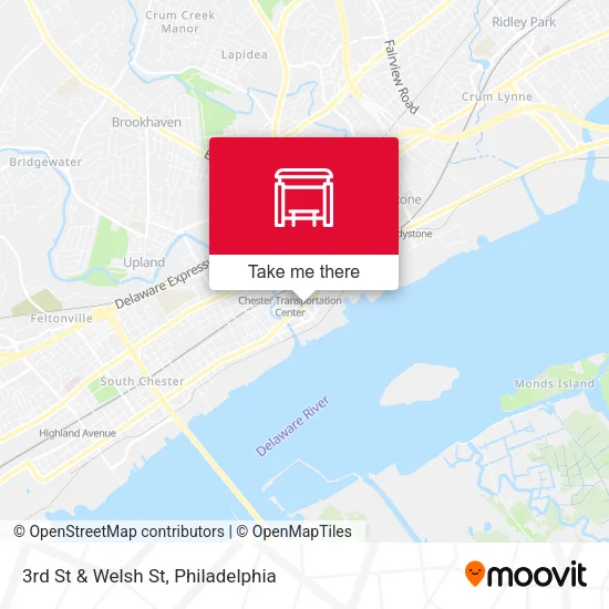 3rd St & Welsh St map