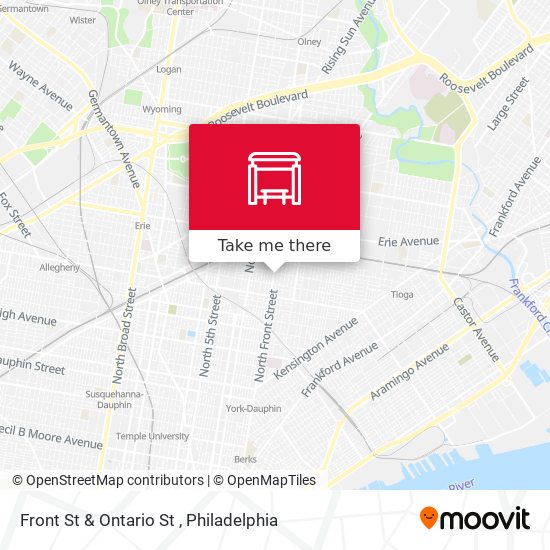Front St & Ontario St map