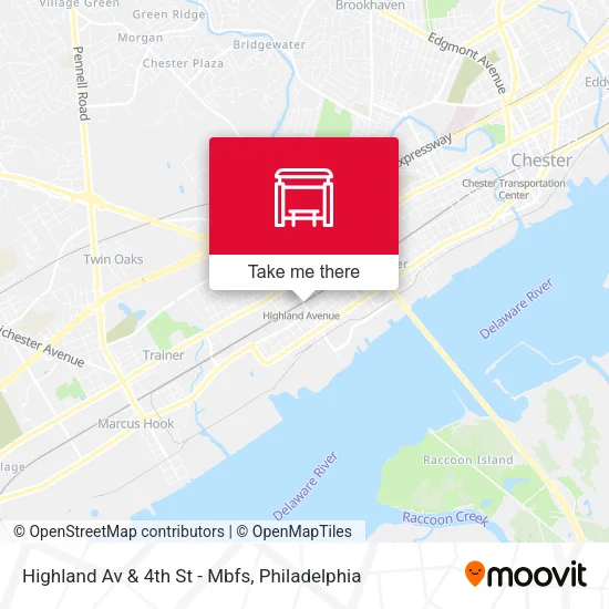 Highland Av & 4th St - Mbfs map