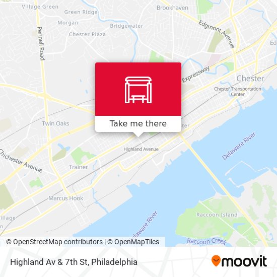 Highland Av & 7th St map