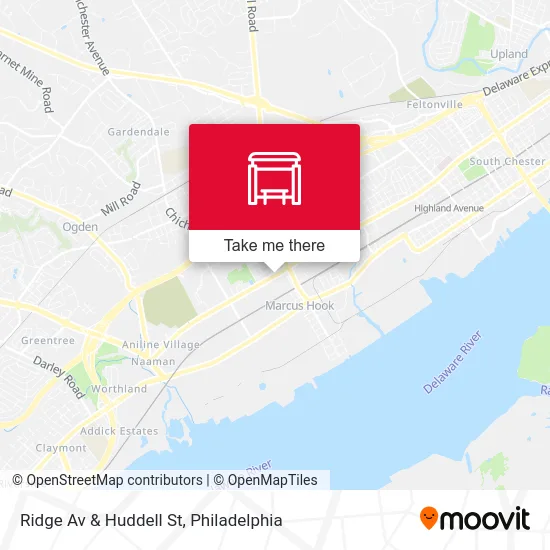 Mapa de Ridge Av & Huddell St