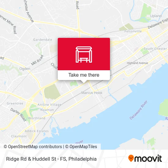 Mapa de Ridge Rd & Huddell St - FS