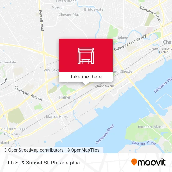 9th St & Sunset St map