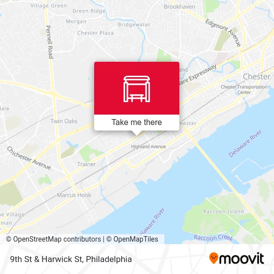 9th St & Harwick St map