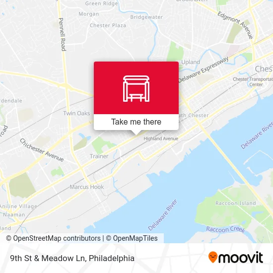 9th St & Meadow Ln map