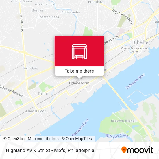 Highland Av & 6th St - Mbfs map