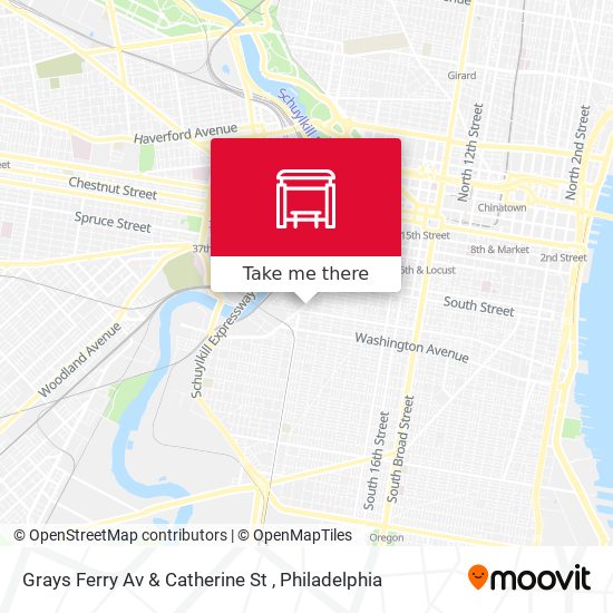 Grays Ferry Av & Catherine St map