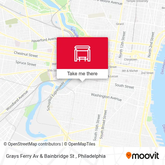 Grays Ferry Av & Bainbridge St map