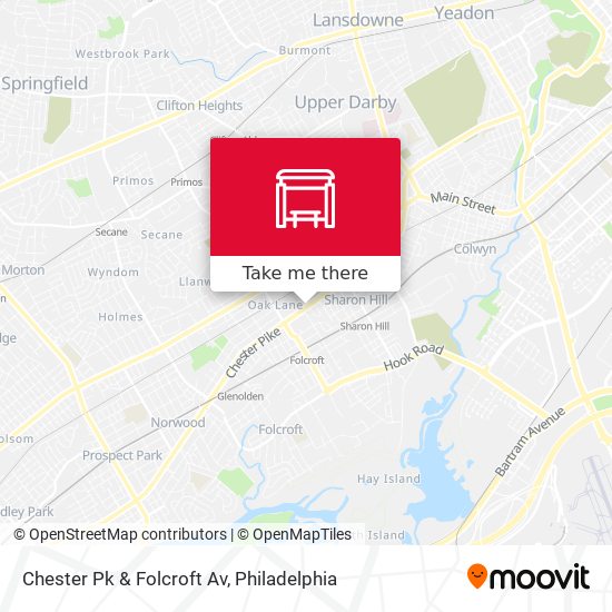 Chester Pk & Folcroft Av map