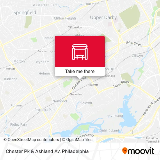 Chester Pk & Ashland Av map