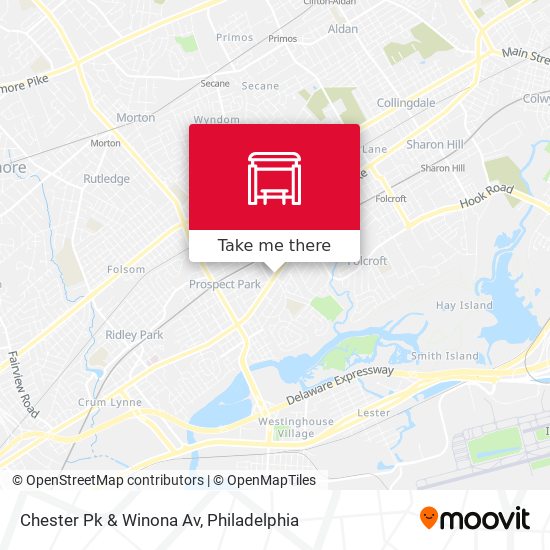 Chester Pk & Winona Av map
