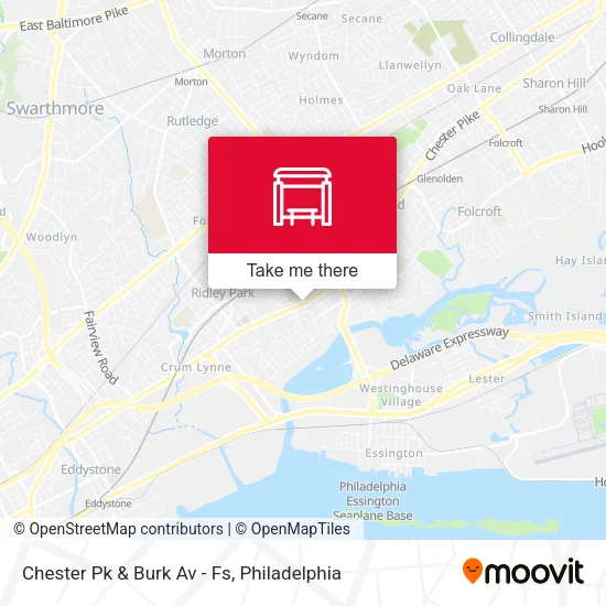 Chester Pk & Burk Av - Fs map