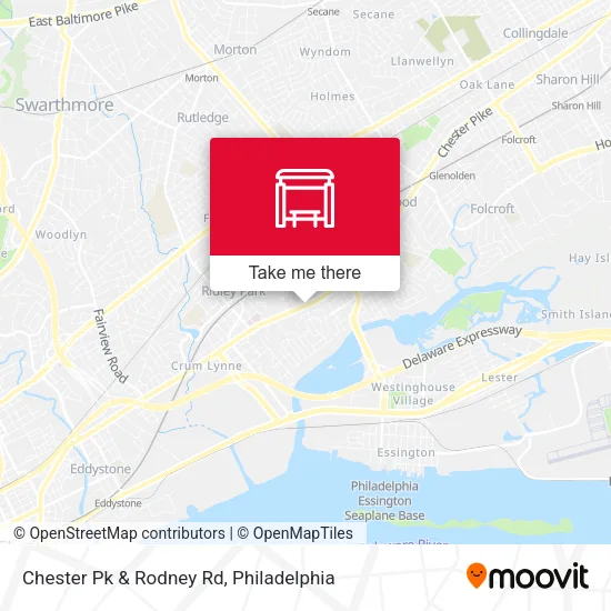 Chester Pk & Rodney Rd map
