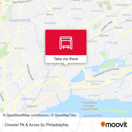 Chester Pk & Acres Dr map
