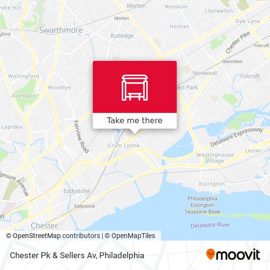 Chester Pk & Sellers Av map
