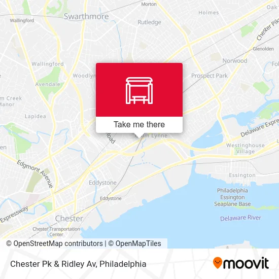 Chester Pk & Ridley Av map