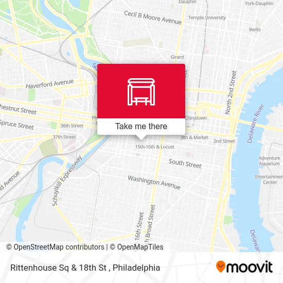 Mapa de Rittenhouse Sq & 18th St