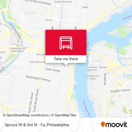Mapa de Spruce St & 3rd St - Fs