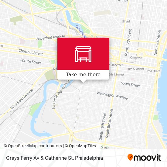 Grays Ferry Av & Catherine St map