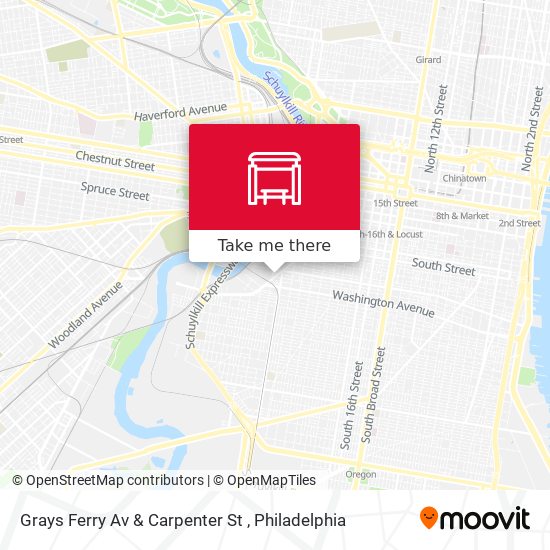 Grays Ferry Av & Carpenter St map