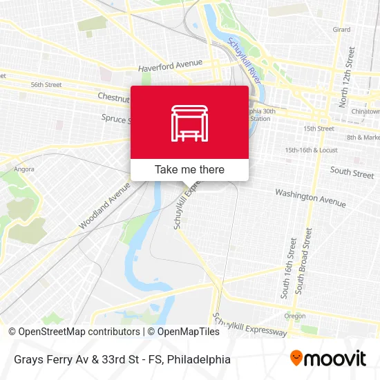 Grays Ferry Av & 33rd St - FS map