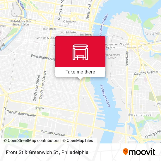 Front St & Greenwich St map