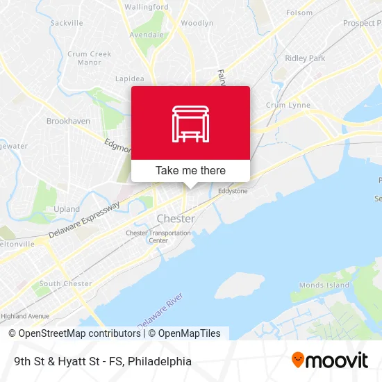 9th St & Hyatt St - FS map