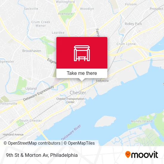 9th St & Morton Av map