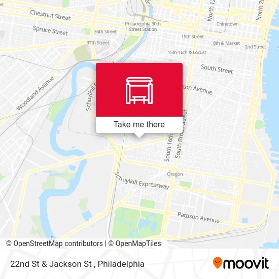 22nd St & Jackson St map