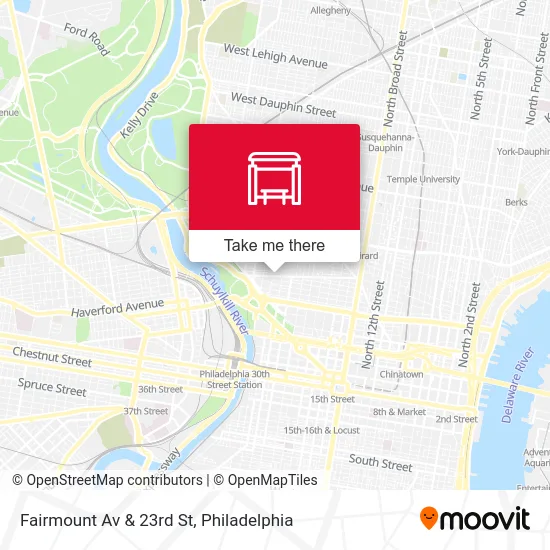 Fairmount Av & 23rd St map