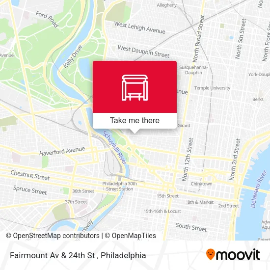 Mapa de Fairmount Av & 24th St