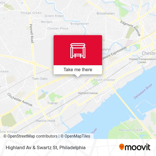 Highland Av & Swartz St map