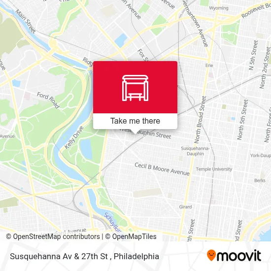 Susquehanna Av & 27th St map