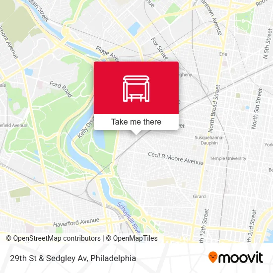 29th St & Sedgley Av map