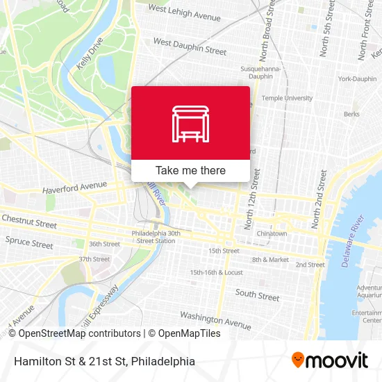 Hamilton St & 21st St map
