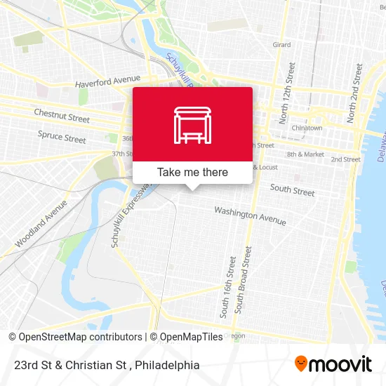 23rd St & Christian St map