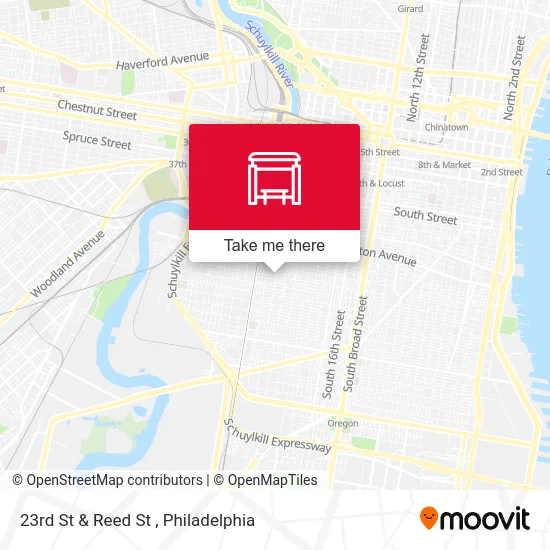 23rd St & Reed St map