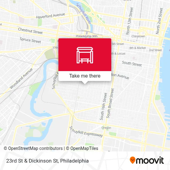 23rd St & Dickinson St map