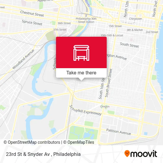 23rd St & Snyder Av map