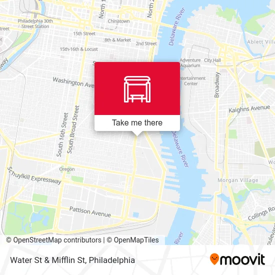 Water St & Mifflin St map