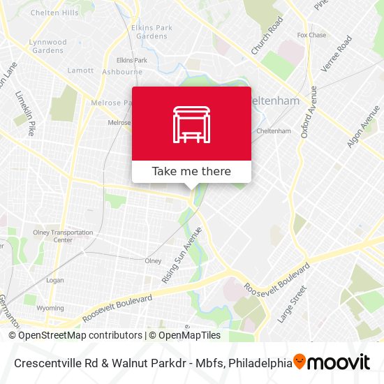 Crescentville Rd & Walnut Parkdr - Mbfs map