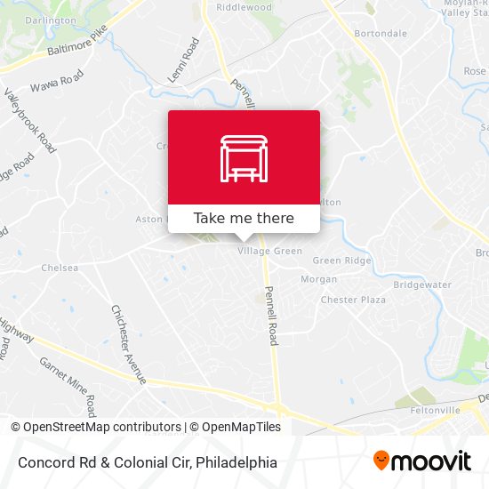 Concord Rd & Colonial Cir map