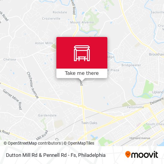 Dutton Mill Rd & Pennell Rd - Fs map