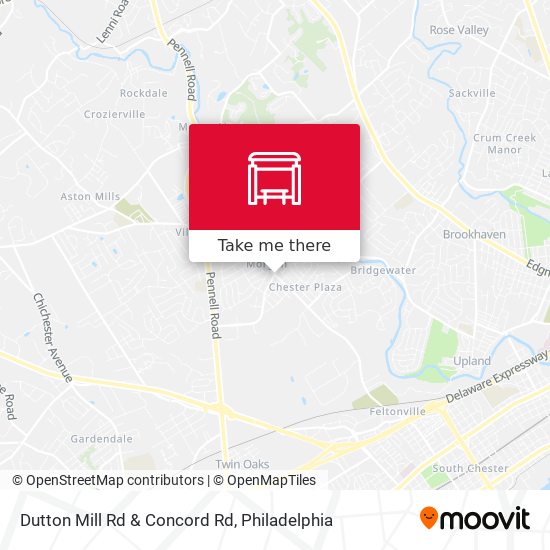 Dutton Mill Rd & Concord Rd map