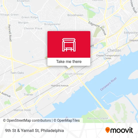 9th St & Yarnall St map