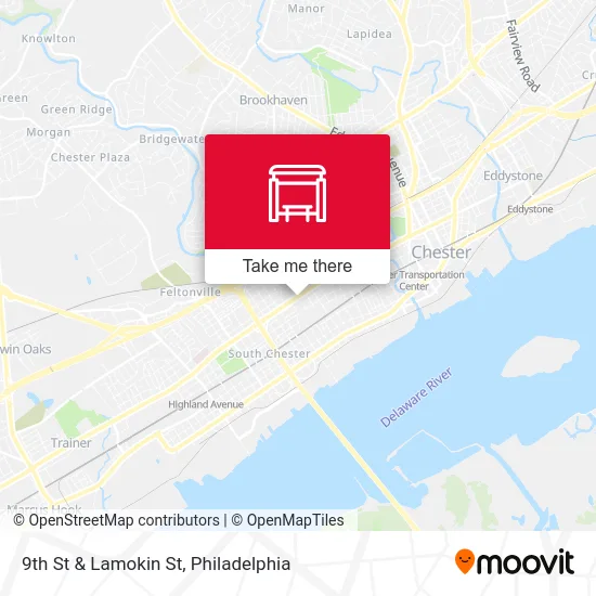 9th St & Lamokin St map